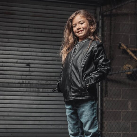 Bambino - Kid's Leather Jacket - Picture 3 of 7
